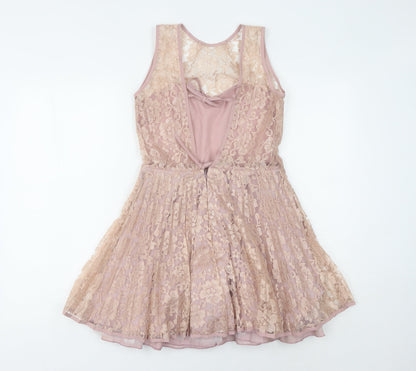 Jones + Jones Women's Pink Fit & Flare Dress Size 8