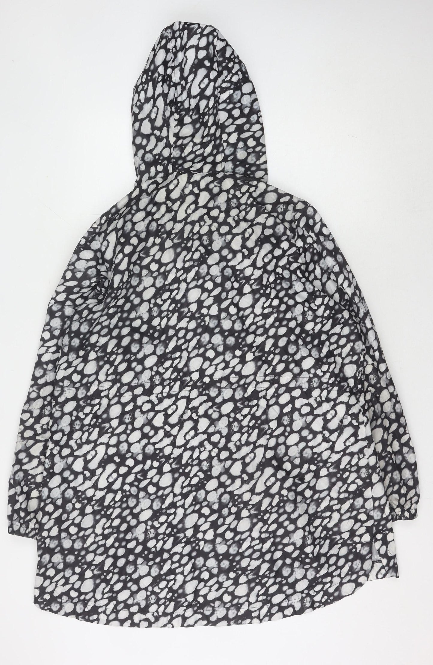 Womens UK Size L Marks and Spencer Black Rain Coat