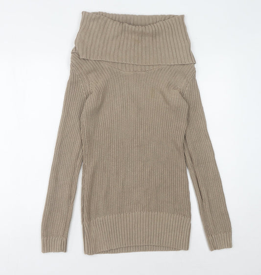 Womens UK Size 6 H&M Beige Pullover Jumper