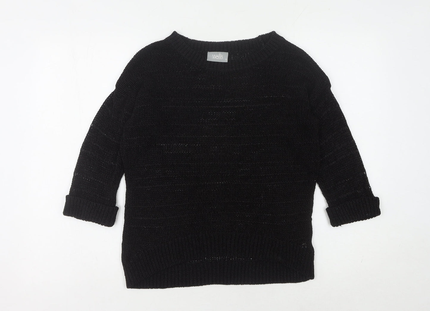 Wallis Women’s Black Knit Pullover Jumper, Size S