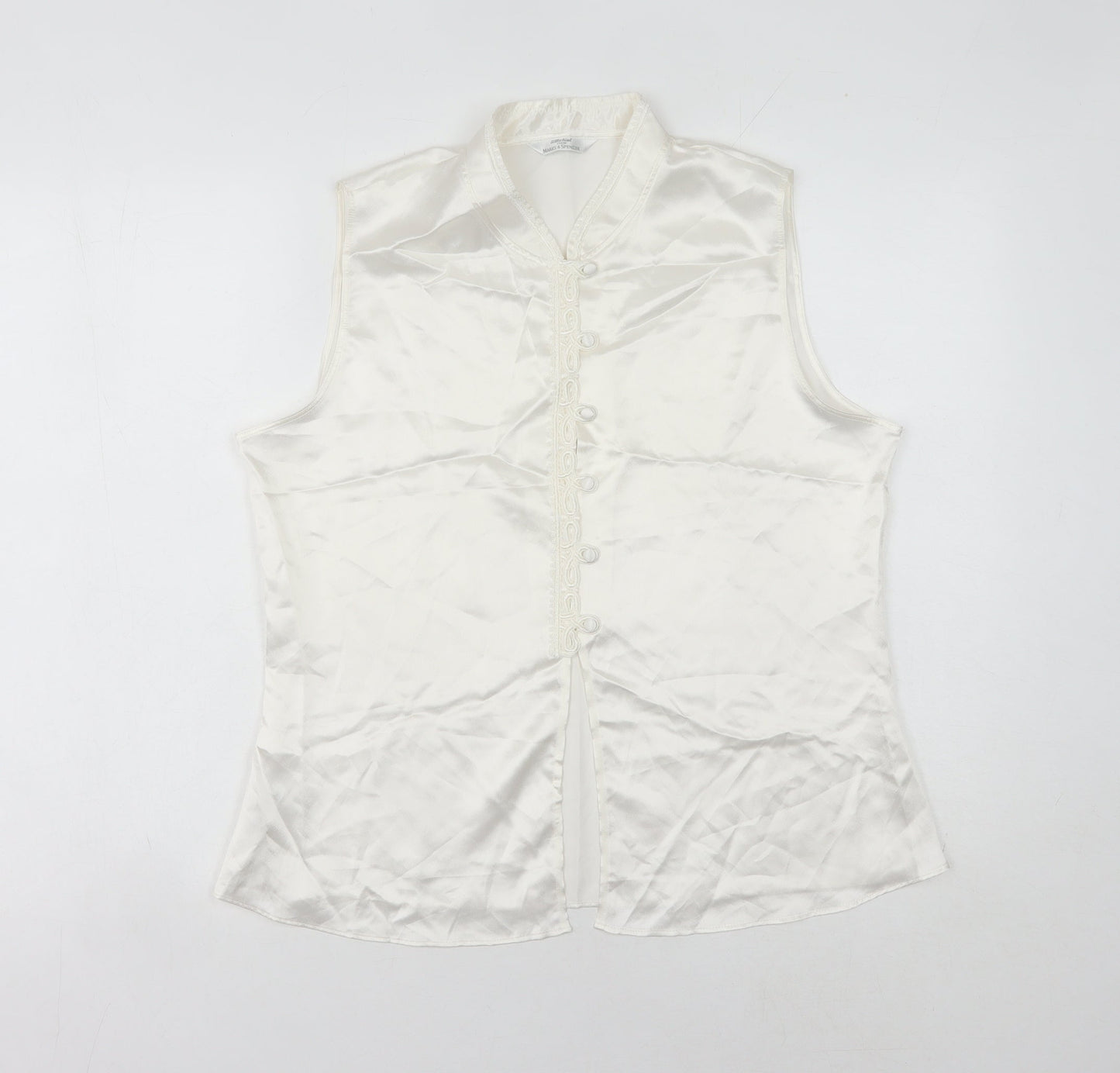 Womens UK Size 12 Marks and Spencer Ivory  Blouse