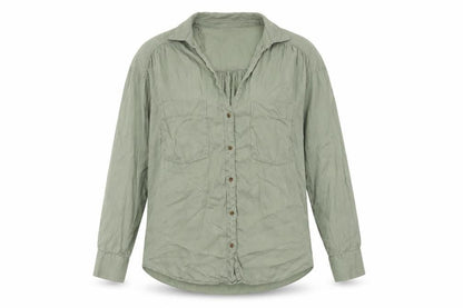 Womens UK Size 6 Zara Green  Button-Up