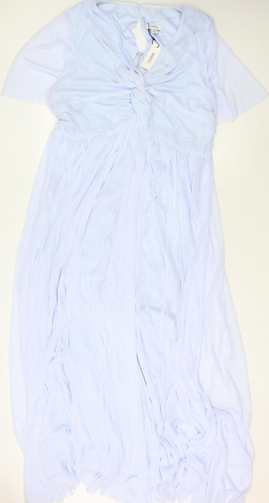 Coast Women's Blue Maxi Dress - UK 26 Party Perfect