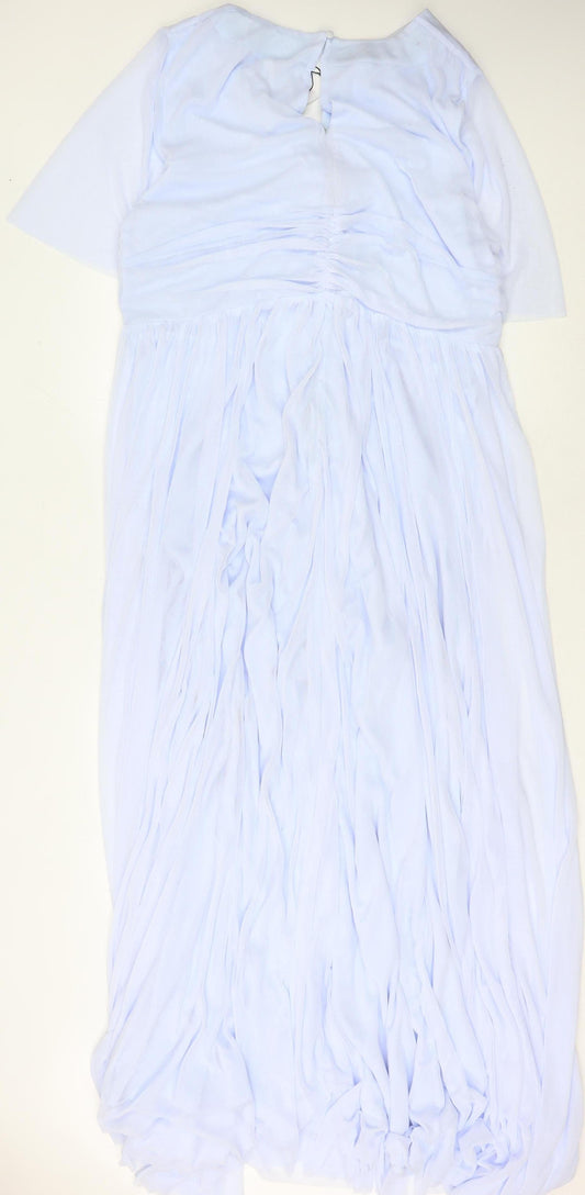 Coast Women's Blue Maxi Dress - UK 26 Party Perfect