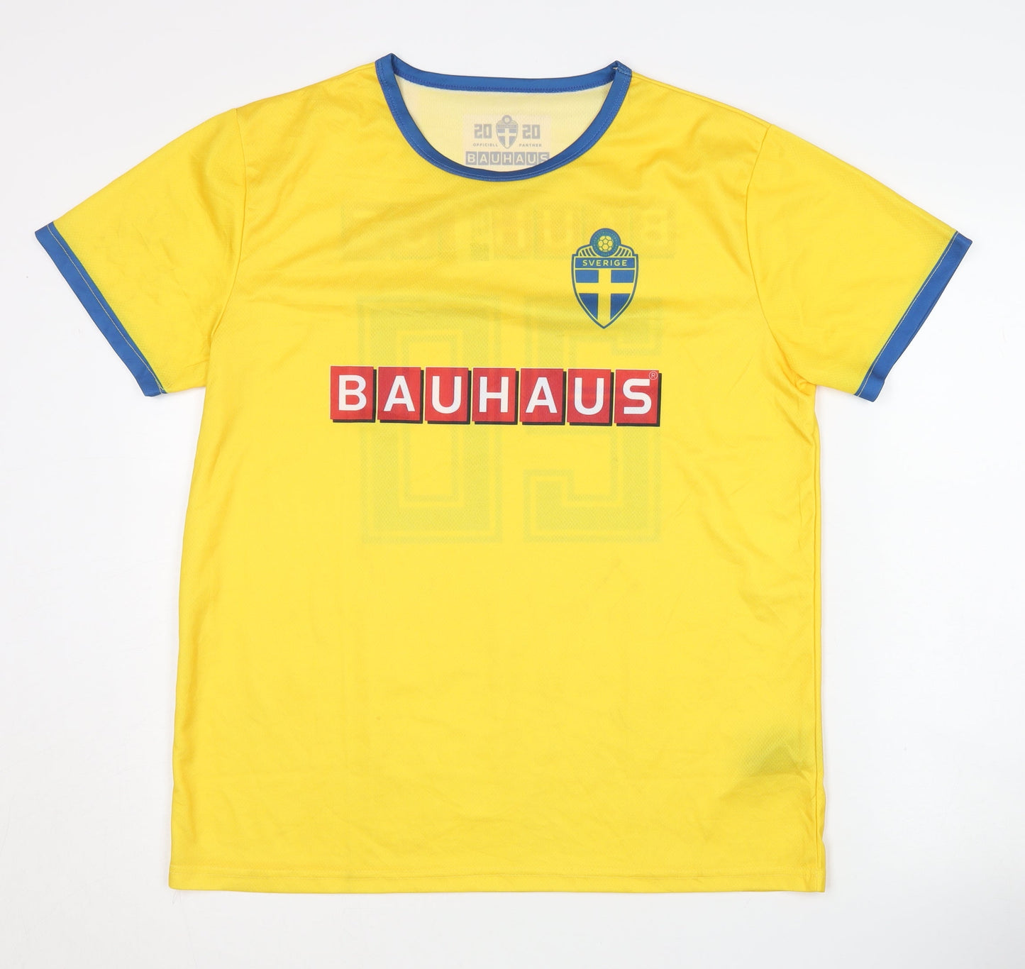 Bauhaus Sweden Home Jersey, Yellow, Size S/M, Short Sleeves