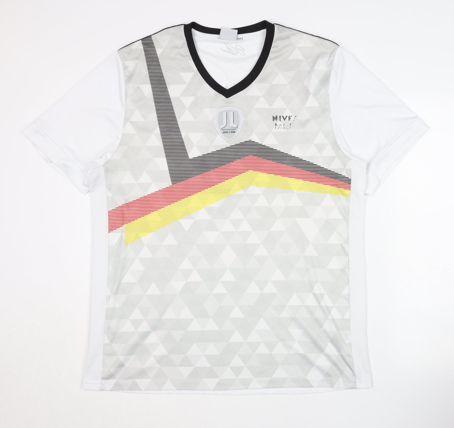 Nivea Germany Signed Men's XL White Training Kit Football Shirt