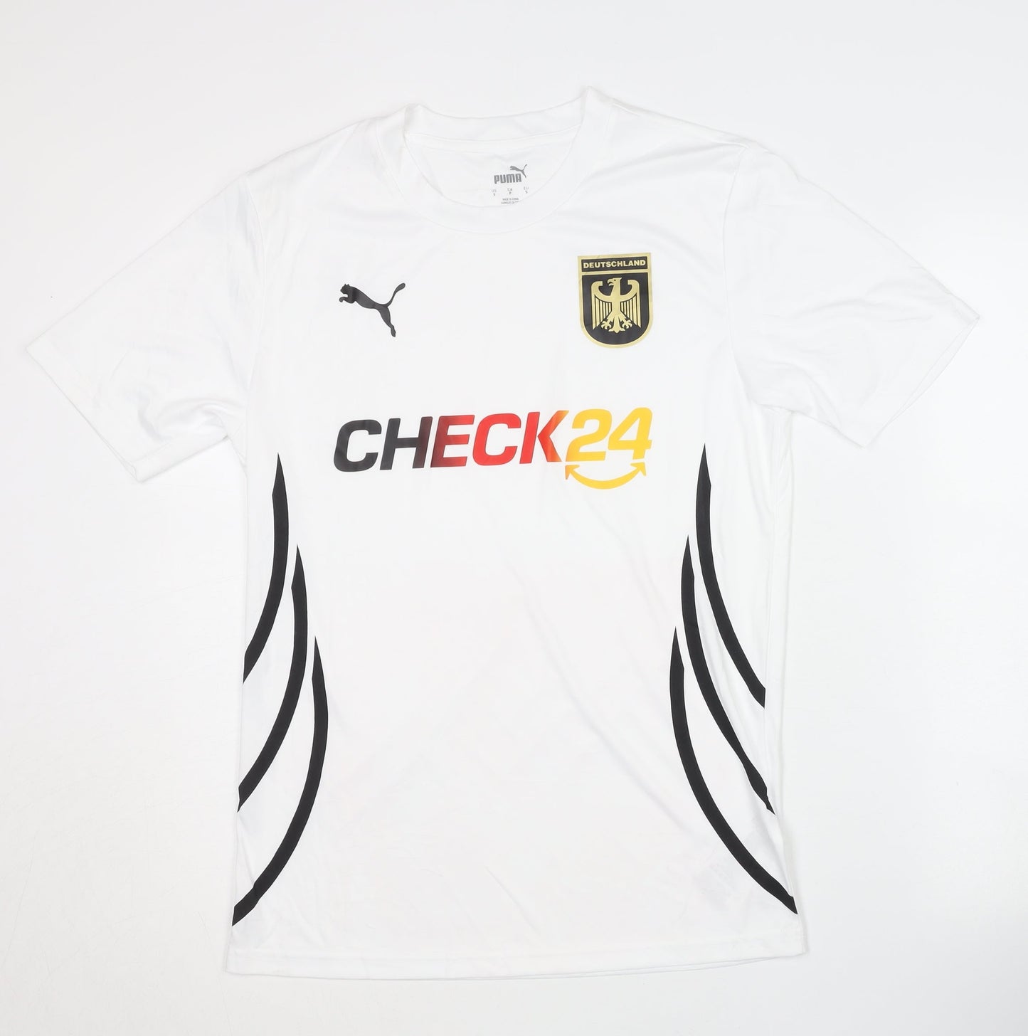 Puma Men's Germany White Home Shirt, Size S, Short Sleeves, Excellent