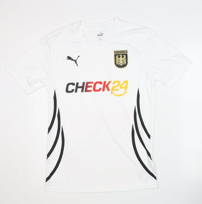 Puma Men's Germany White Home Shirt, Size S, Short Sleeves, Excellent