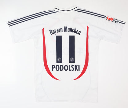 Bayern Munich Away Shirt L Podolski White Adults