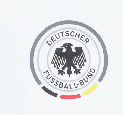 White Adult Large DFB Football Shirt - Home Kit, Short Sleeves