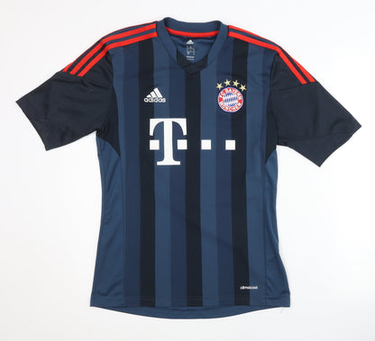 Adidas Men's FC Bayern Munchen Blue Away Football Shirt, Size S