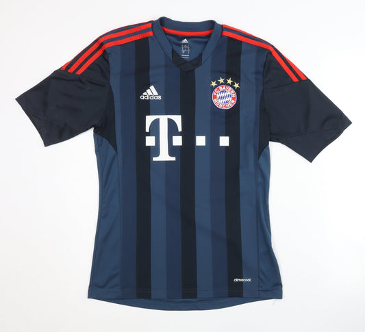 Adidas Men's FC Bayern Munchen Blue Away Football Shirt, Size S