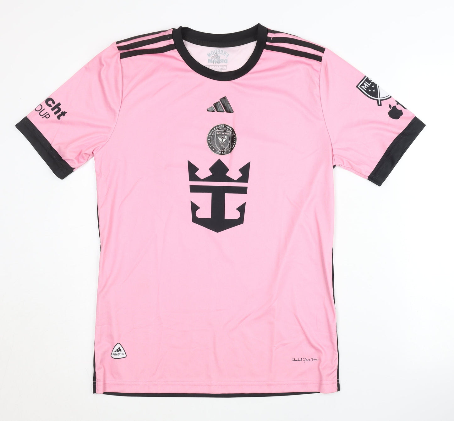 Adidas Childrens Pink Messi Away Shirt 176 - Short Sleeves