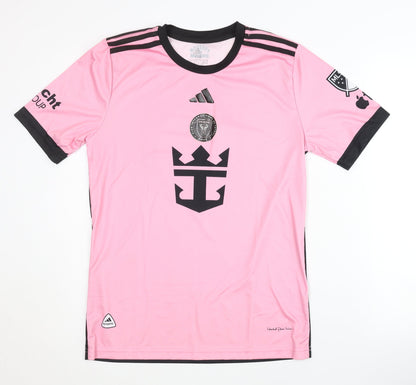 Adidas Childrens Pink Messi Away Shirt 176 - Short Sleeves