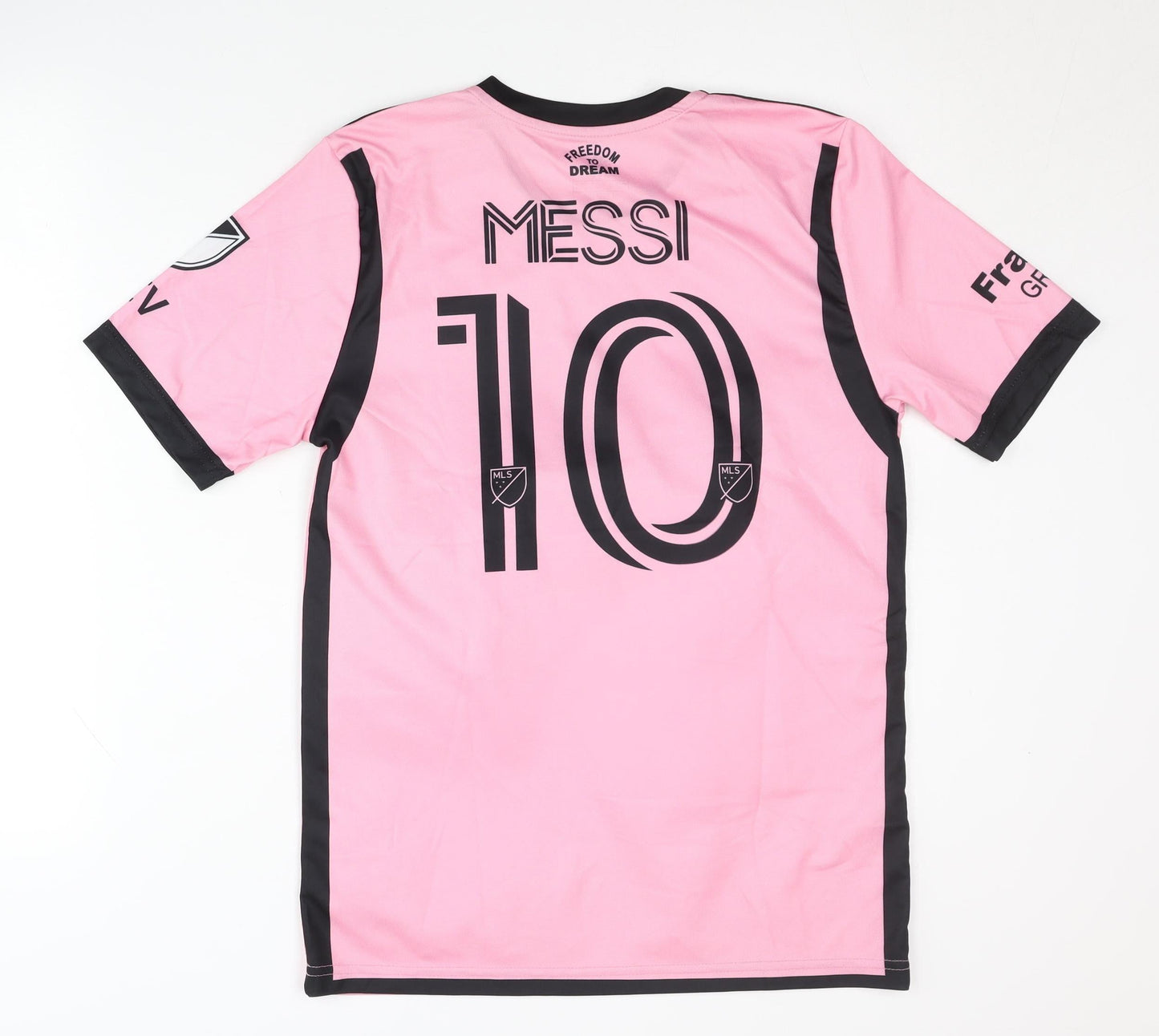 Adidas Childrens Pink Messi Away Shirt 176 - Short Sleeves