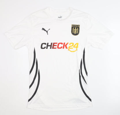 Puma White Training Shirt Adult Small Deutschland Kit