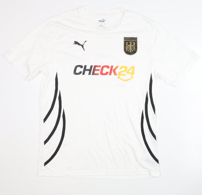 Puma Adult White Deutschland Training Shirt, Size L
