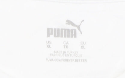 Puma XL Deutschland Football Shirt, White, Adults Home Kit