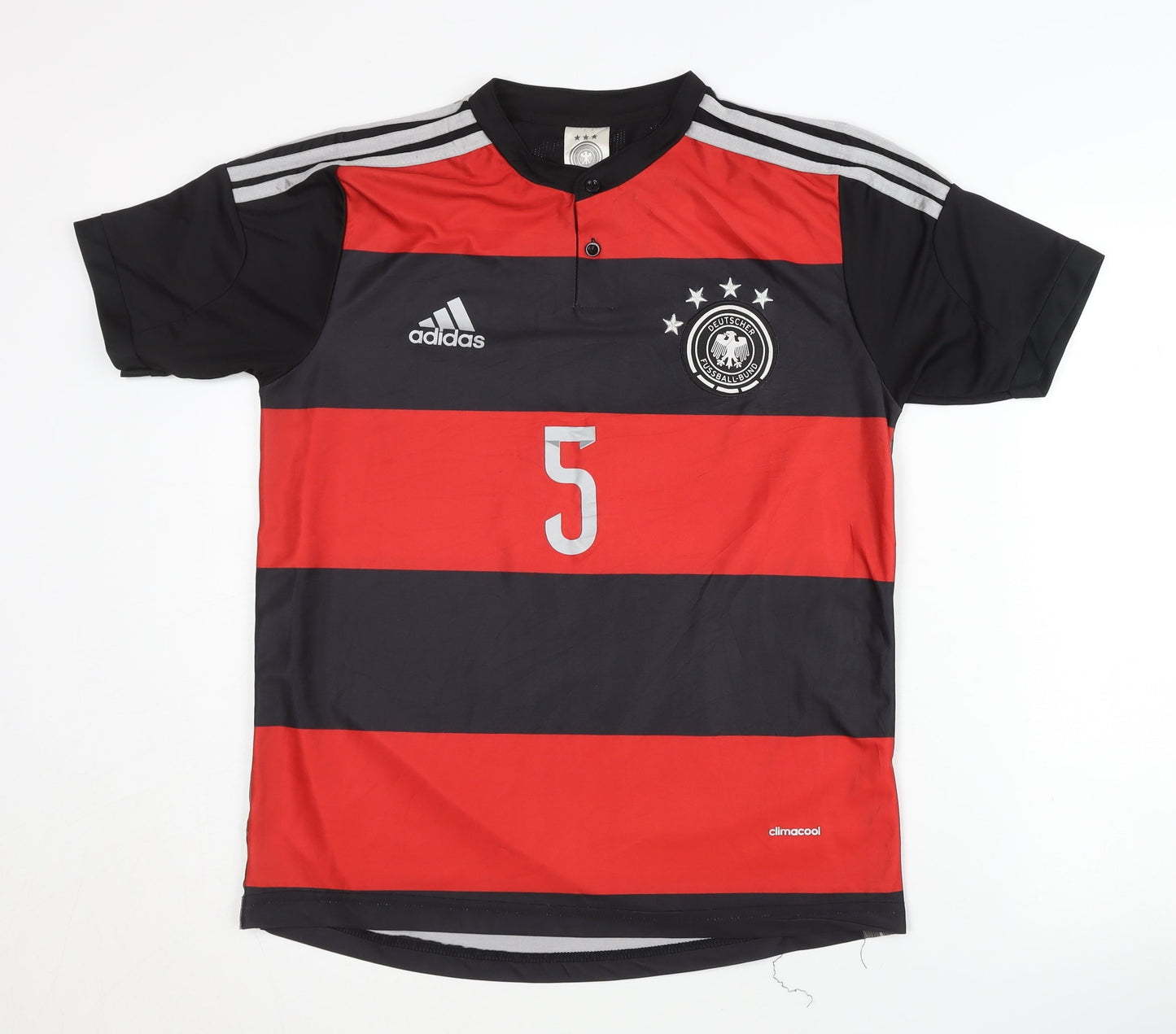 Adidas Germany Away Football Shirt S - Red/Black Hummels 5