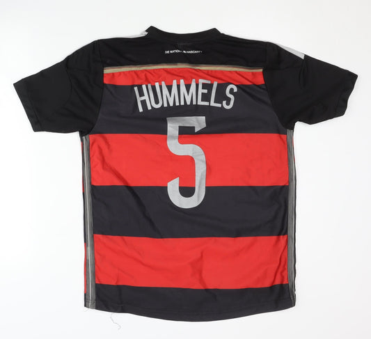 Adidas Germany Away Football Shirt S - Red/Black Hummels 5