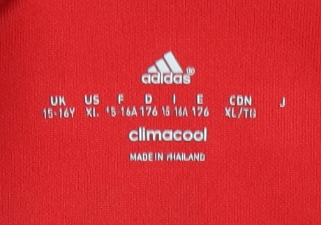 Adidas Bayern Munich Youth Home Shirt Red 15-16 Years