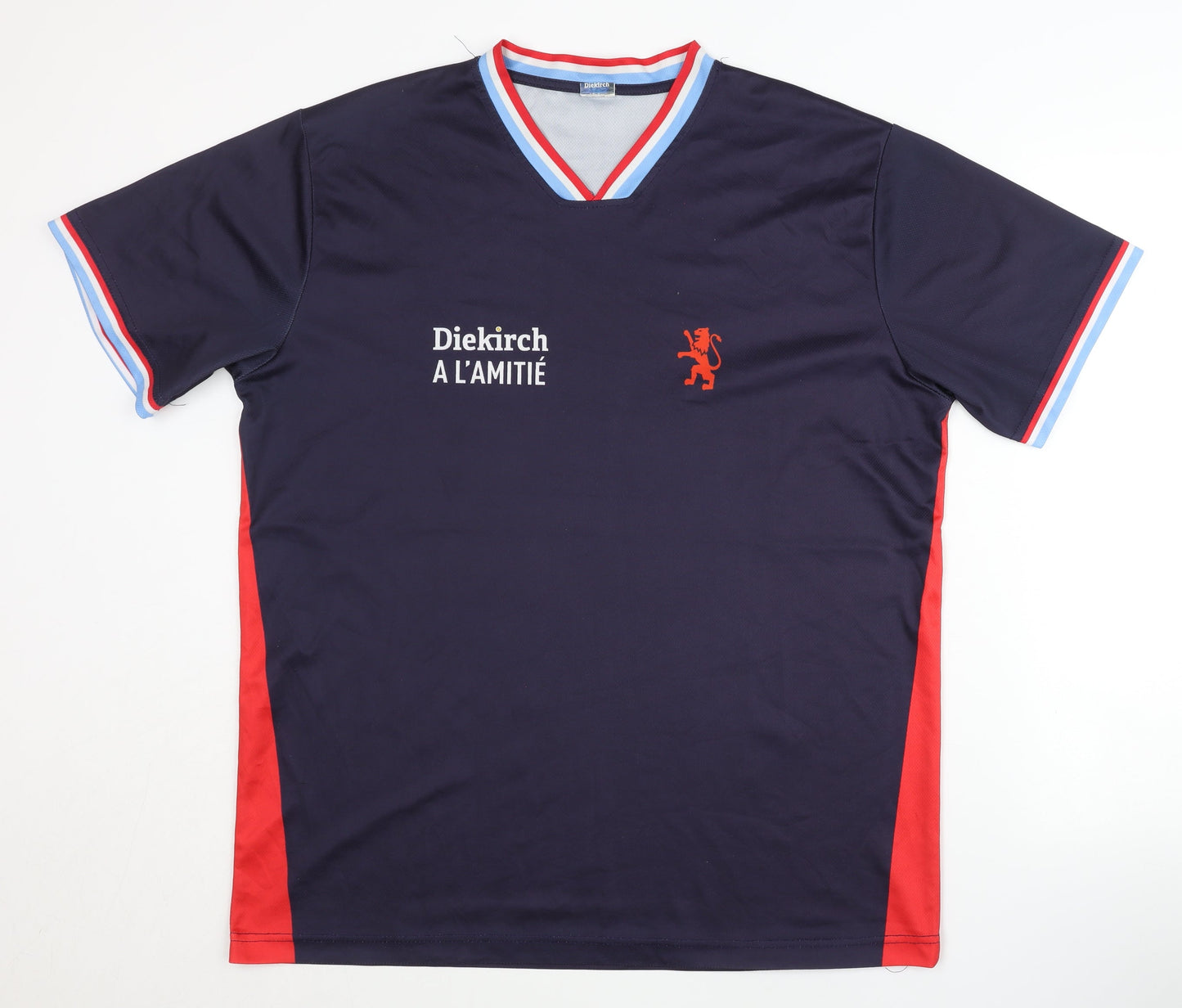 Diekirch Men's Blue XXL Football Shirt 22 Short Sleeves