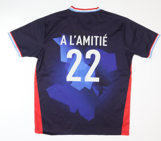 Diekirch Men's Blue XXL Football Shirt 22 Short Sleeves