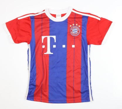 FC Bayern München Götze Home Shirt Red/Blue Childrens Size 164