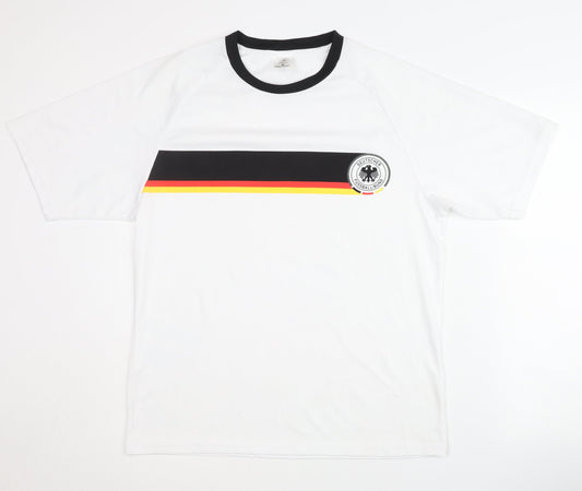DFB Germany Home Shirt M White Short Sleeves Adult
