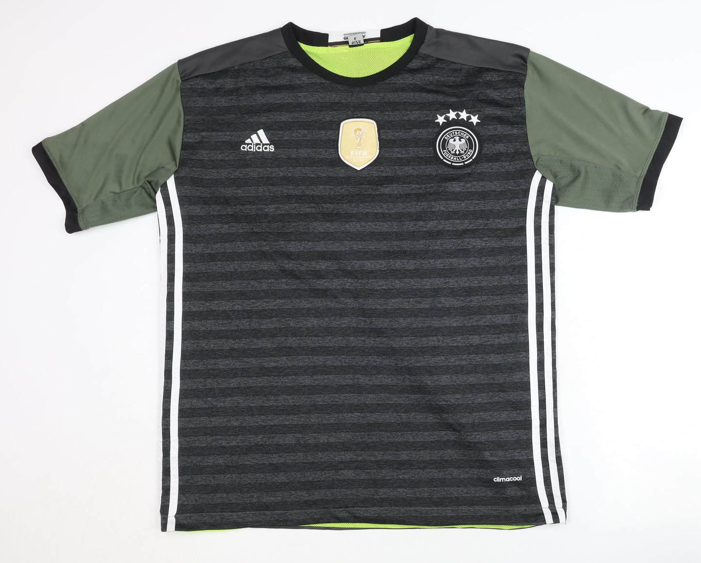 Adidas Germany Away Shirt L Grey Short Sleeve Adults