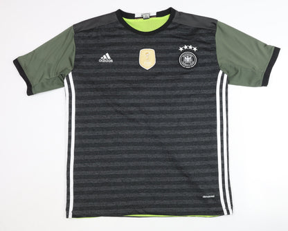 Adidas Germany Away Shirt L Grey Short Sleeve Adults