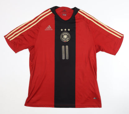 Adidas Germany Away Shirt Large, Red, Short Sleeves, Klose 11