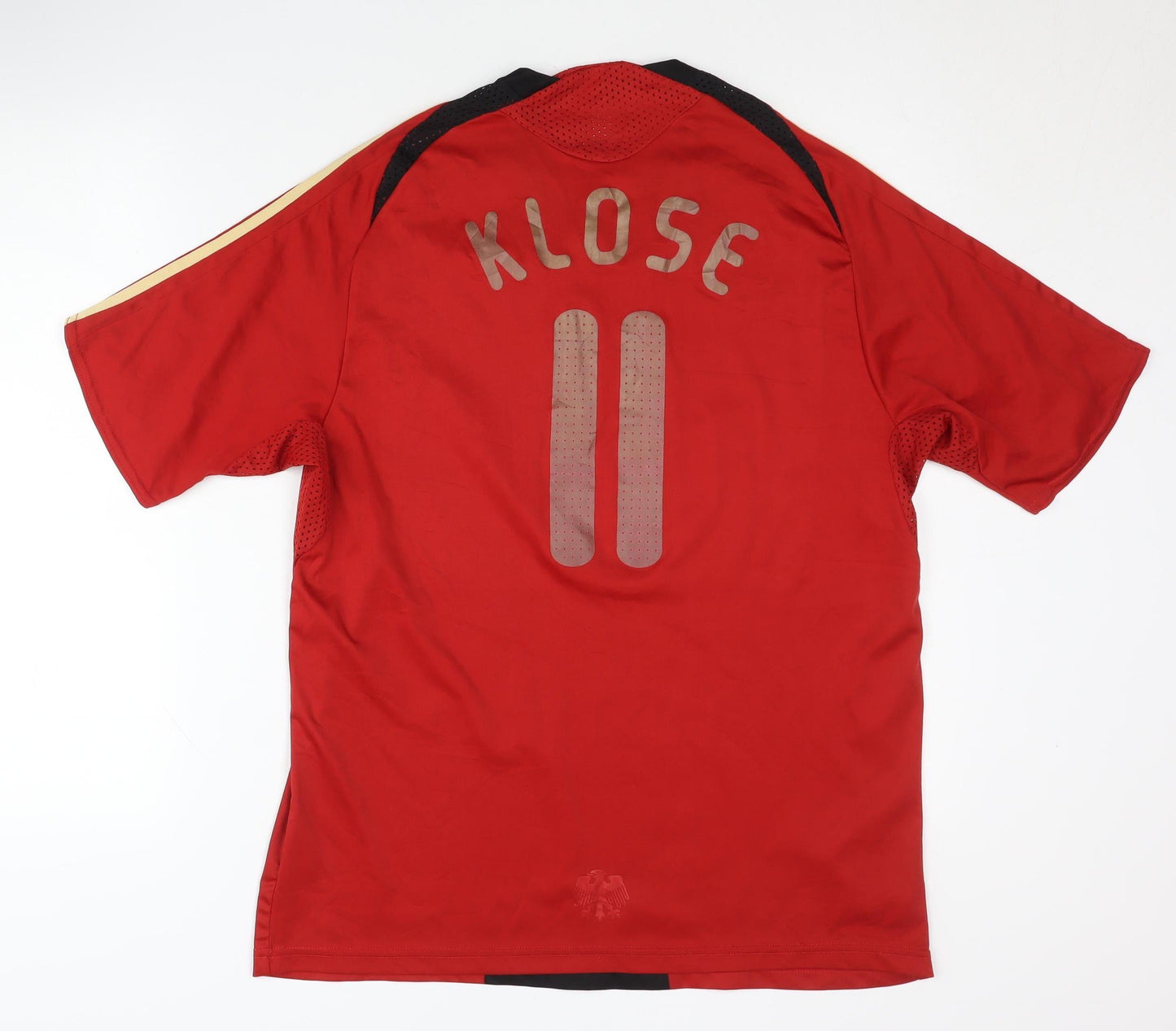 Adidas Germany Away Shirt Large, Red, Short Sleeves, Klose 11