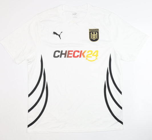 Puma Deutschland XL Training Shirt - White Short Sleeves