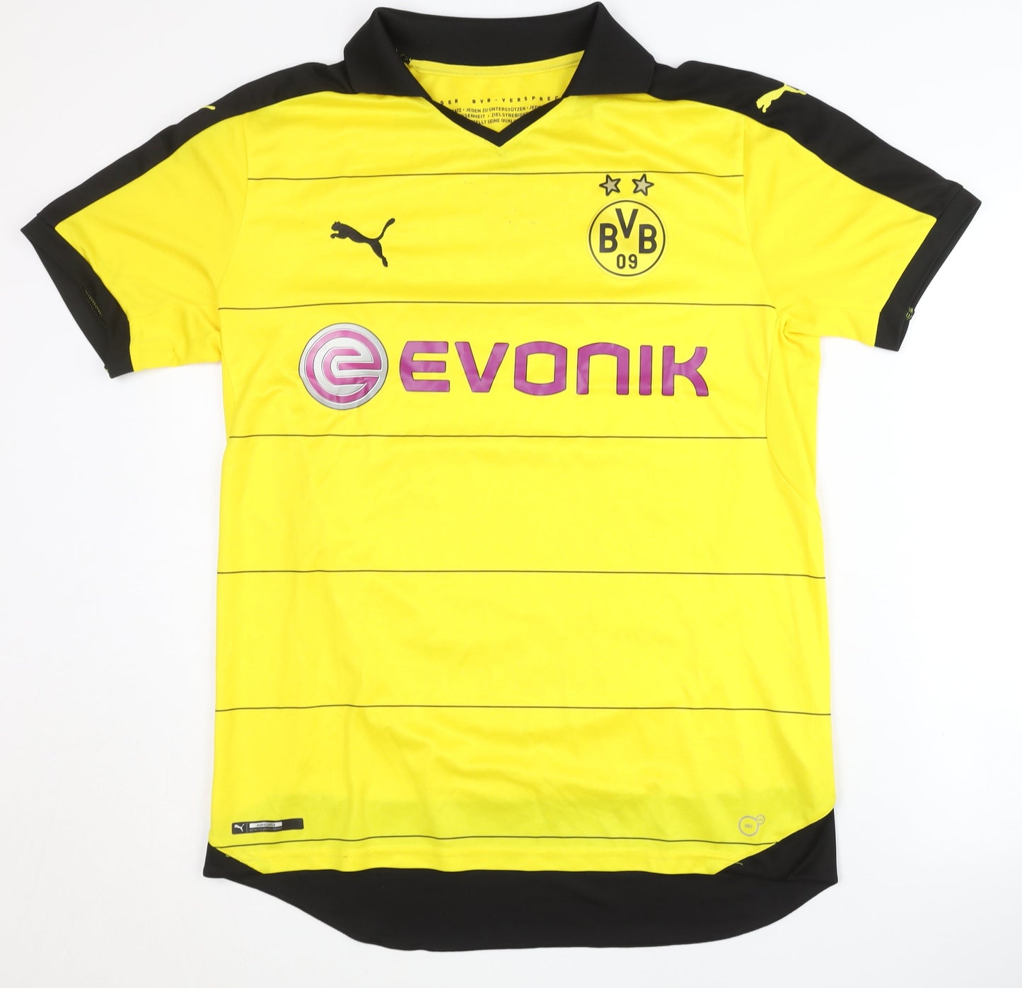 Puma Borussia Dortmund Home Shirt L Adults Yellow Short Sleeves