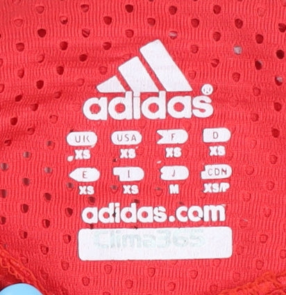 Adidas Ajax Home Football Shirt Red XS Adults