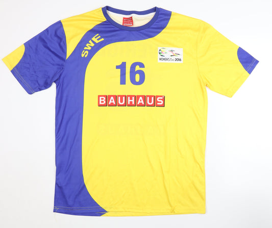 Bauhaus Adult Yellow L/XL Away Shirt Women's Euro 2016