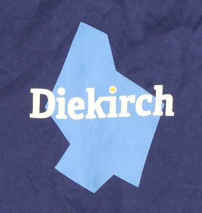 Diekirch Men's Blue Football Shirt L Short Sleeves