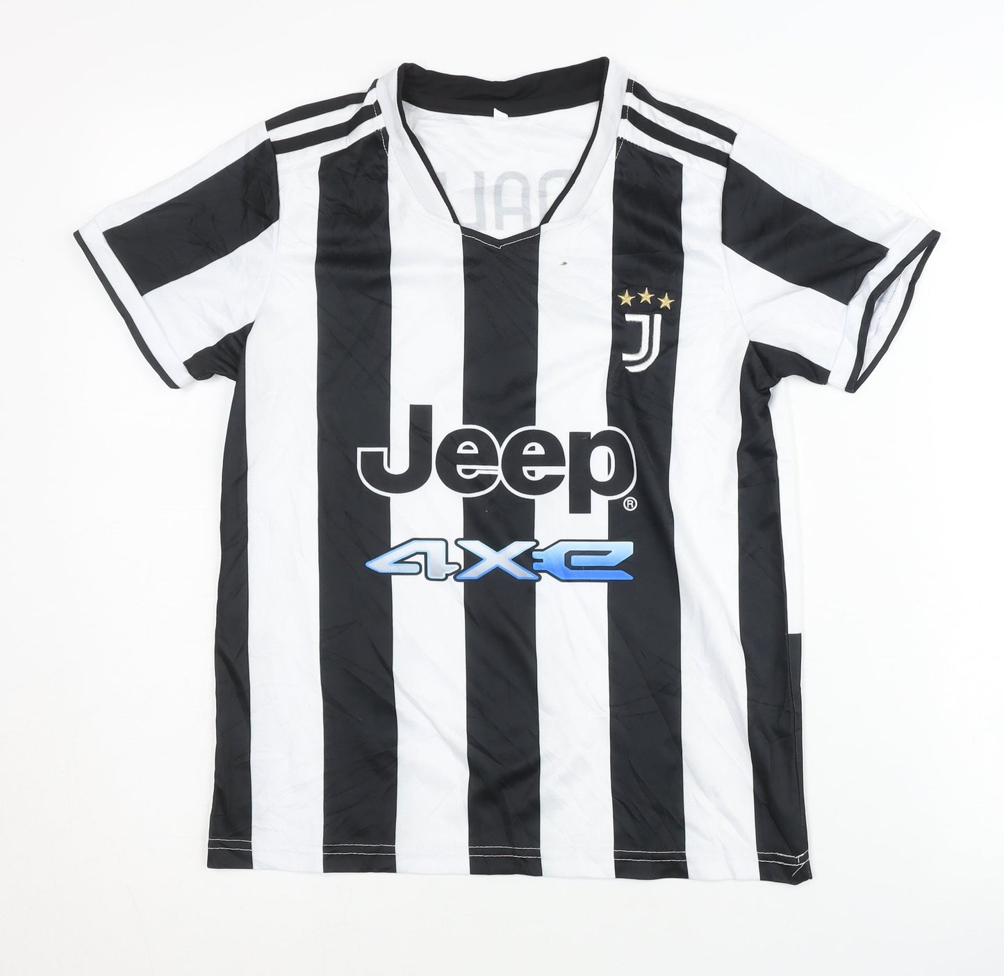 Juventus Home Ronaldo #7 Shirt for Children - Black & White