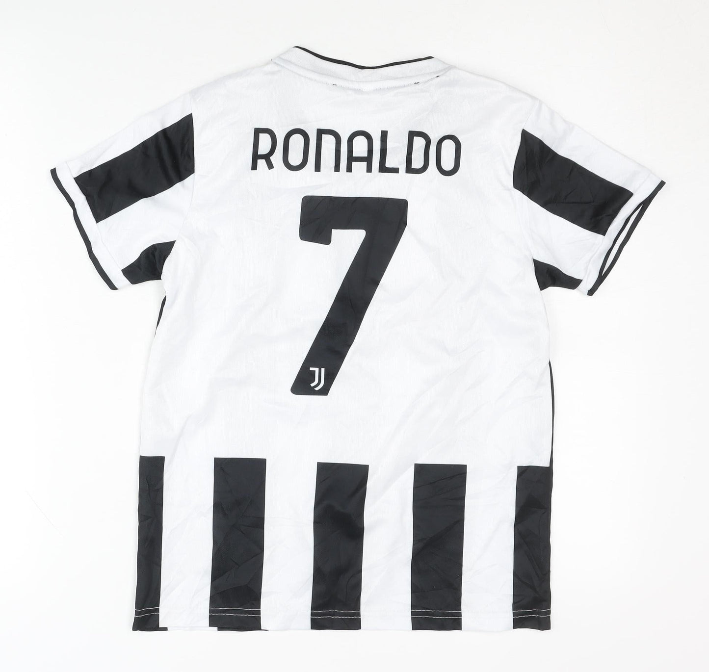 Juventus Home Ronaldo #7 Shirt for Children - Black & White