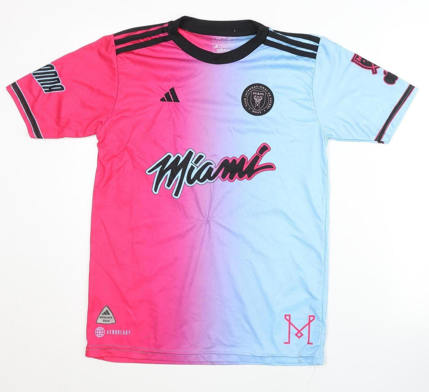 Adidas Childrens Miami Messi 10 Football Shirt