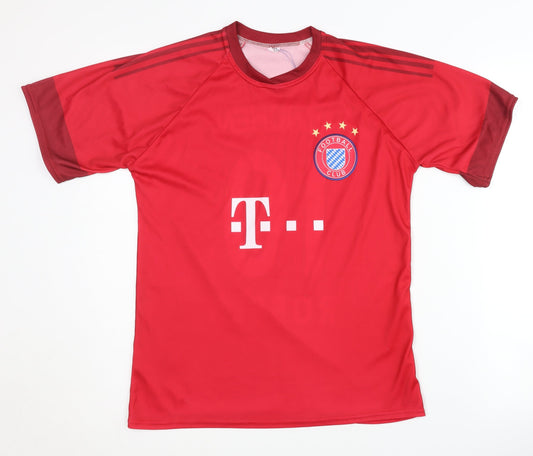 Children's Bayern Munchen Red Home Football Shirt Robben #10