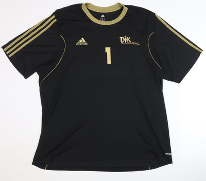 Adidas Men's Black Goalkeepers Shirt 2XL DJK Wolfsburg