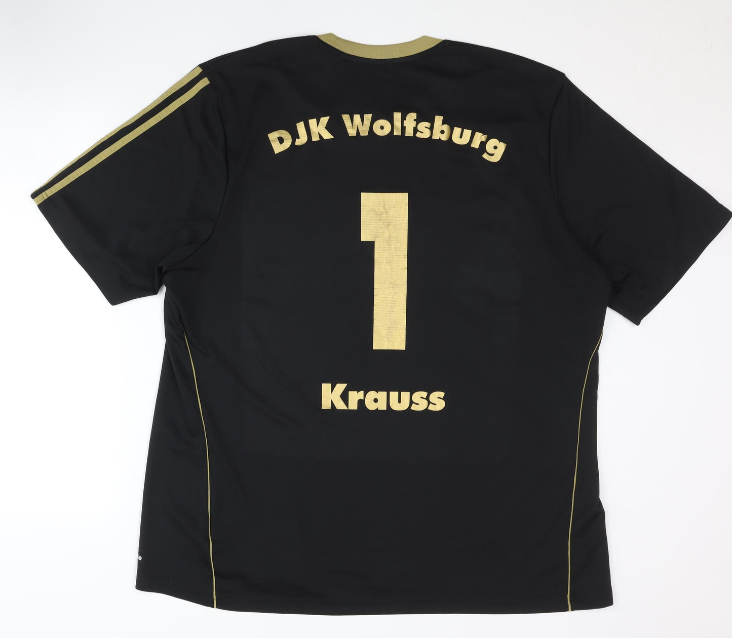 Adidas Men's Black Goalkeepers Shirt 2XL DJK Wolfsburg