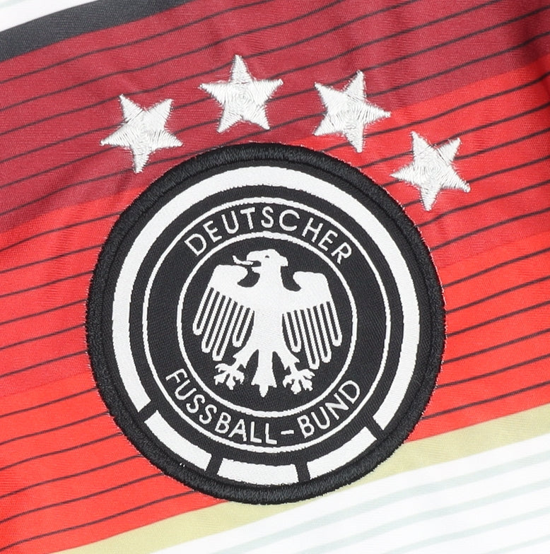 Germany Home Shirt XL White Short Sleeves Number 13 Müller