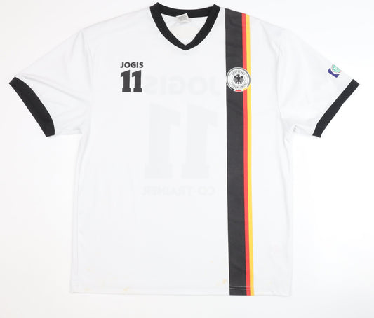 DFB Adult White Football Shirt L Jogis 11 Home Kit