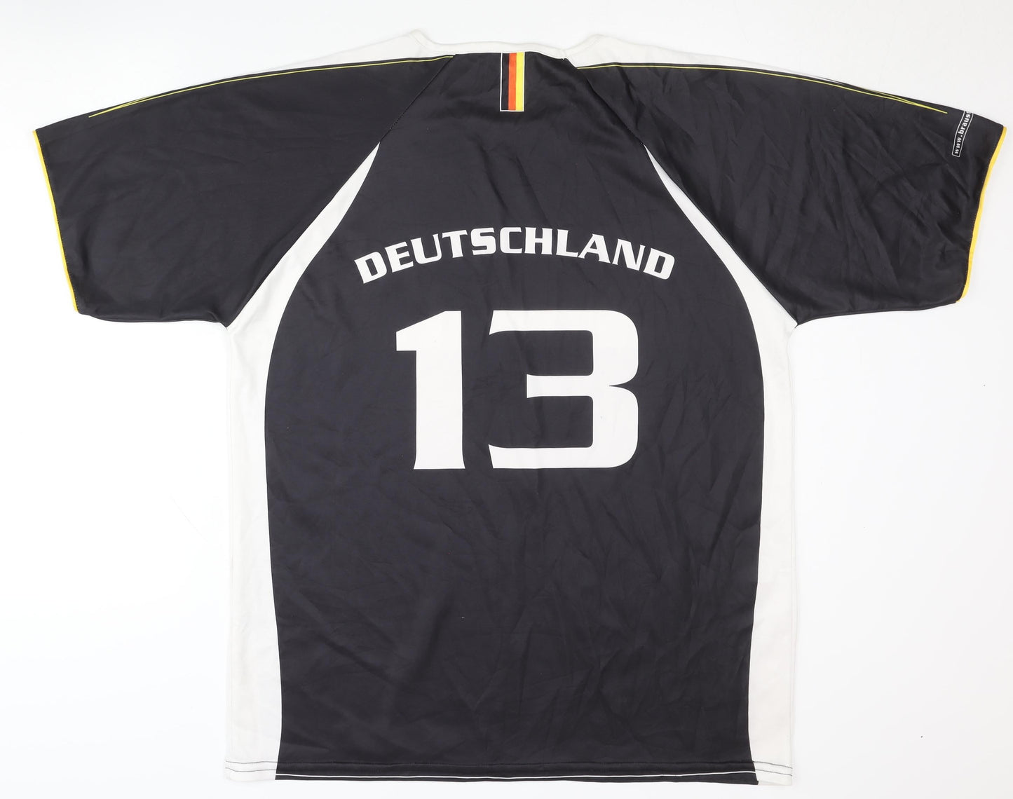 Braustolz Deutschland Black Home Shirt, L/XL, Adults