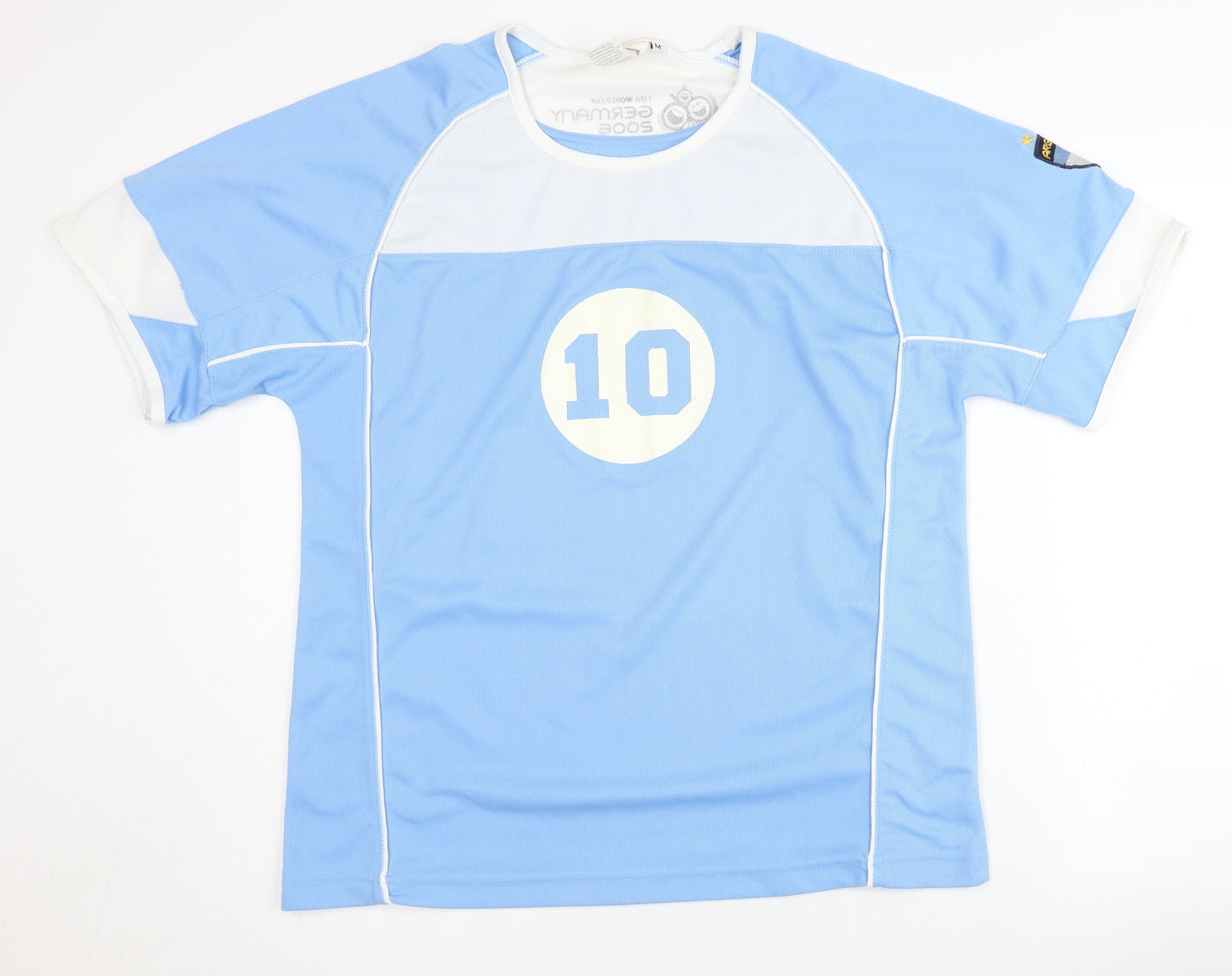 Argentina FIFA World Cup 2006 Home Shirt M Blue Short Sleeves