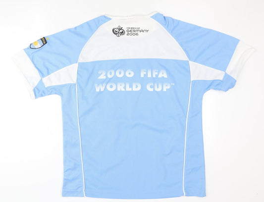 Argentina FIFA World Cup 2006 Home Shirt M Blue Short Sleeves