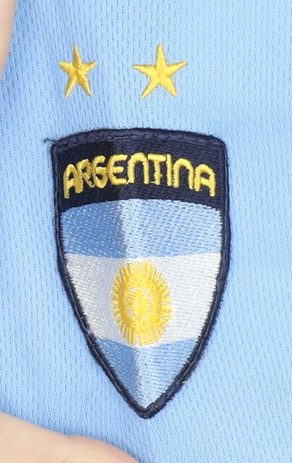 Argentina 2006 FIFA World Cup Blue Away Shirt, Medium, Short Sleeves